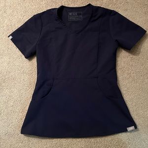 Five Navy Blue Scrub Top - Technical Collection